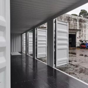 CONTENITORE AD ACCESSO LATERALE COMPLETO ALTO 40 PIEDI CUBI (9′ 6′′ ALTO) BIANCO “HC”