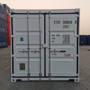 Contentor marítimo DRY “Easy Open Door” de 20′ para a primeira viagem.