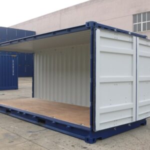 CONTENTOR ABERTO DE 20 PÉS COM ACESSO LATERAL